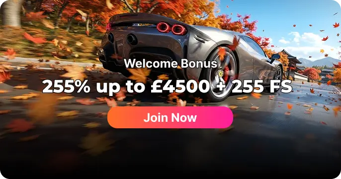 DaytonaSpin welcome bonus 225% up to £4500 + 225 FS